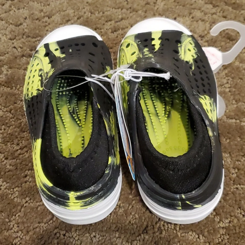 Baby Boys First Steps Stepping Stones Riley EVA Sneakers Size 3 4 5 Pull on NWT